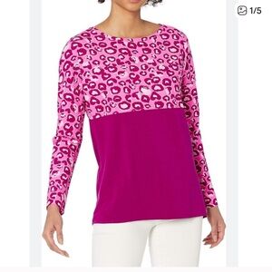 NWOT Lilly Pulitzer Women's Finn Long Sleeve Top